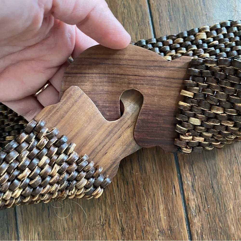 Y2k 90’s wooden belt - Picture 2 of 5